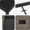 "2026 Promotion" Garten Essgruppe mit Kissen - 5 pcs - Grau Produktbild-Vorschau 8