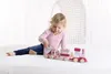 Holzeisenbahn rosa Holz Zug mit Bauklötzen für Kinder ab 18 Produktbild-Vorschau 2