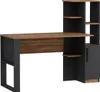 A modern desk with integrated shelving and a cabinet. Produktbild-Vorschau