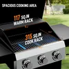 FCH Gasgrill Grillwagen 3 Brennern 10.55 kW mit Deckel, Produktbild-Vorschau 2