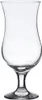 A clear glass hurricane-style drinking glass on a white background. Podgląd zdjęcia produktu