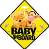 Tabuľka Baby On Board, Kubuš Púchatek Náhľad obrázku produktu 1