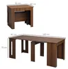 HOMCOM Table à manger pliante et extensible, table de Voir les images du produit 3