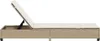 vidaXL Sonnenliege mit Auflagen Beige 55x200x25,5cm Poly Produktbild-Vorschau 6