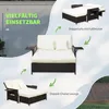 Outsunny polyratanová lounge pohovka dvoumístná zahradní Náhled obrázku produktu 4