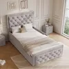 Lit Flieks 90x200 cm avec coffre de rangement, lit pour Voir les images du produit 3
