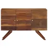 vidaXL Sideboard Braun Altholz Massiv 110x30x75 cm Produktbild-Vorschau 1