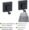 WENKO Vacuum-Loc® Wandhaken Mod. Quadro Schwarz, 2er Set, Produktbild-Vorschau 4