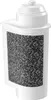 A white water filter cartridge with a black and gray speckled filter material visible through a window. Náhľad obrázku produktu