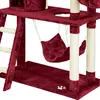 Arbre à chat MARCEL 141 cm - rouge bordeaux Voir les images du produit 8