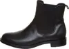 A side view of a black leather Chelsea boot against a white background. Voir les images du produit