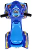 A top-down view of a blue children's ride-on toy car. Produktbild-Vorschau