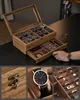SONGMICS Uhrenbox mit 12 Fächern, Uhrenkasten aus Produktbild-Vorschau 3