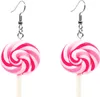 Mode Regenbogen Lollipop Candy Baumeln Haken Ohrringe Produktbild-Vorschau 1