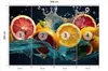 Muralo Vlies Fototapete ZITRUSFRÜCHTE Obst Wasser Natur 3D Produktbild-Vorschau 2
