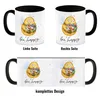 Pummel Biene Kaffeebecher in schwarz mit Spruch Bee happy Produktbild-Vorschau 4