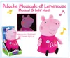 Marketing image for a Peppa Pig musical and light-up plush toy. Anteprima dell’immagine prodotto
