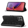 Lederhülle für Motorola Moto G84 Schmetterling Prägung Flip Produktbild-Vorschau 3