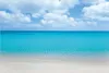 Wallario selbstklebendes Poster - Sandstrand und blaues Produktbild-Vorschau 1