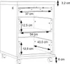 Rollcontainer DURO mit Schloß 3 Schubladen Nachbildung: Produktbild-Vorschau 6