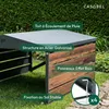 CASABEL Abri pour robot tondeuse en acier galvanisé noir et Voir les images du produit 7