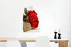 MuchoWow® Poster Rote Rosen auf einem weißen Hintergrund Produktbild-Vorschau 5