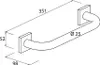 Dietsche Wannengriff Badewannengriff chrom Quaruna 75 x 10 Produktbild-Vorschau 4