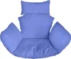 A set of blue cushions for a hanging chair, presented against a white background. Produktbild-Vorschau