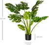 HOMCOM künstliche Pflanzen 110 cm künstlicher Monstera Produktbild-Vorschau 3