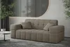 Sofaset Designersofa NANCY 3-2-1 in Stoff Neve Taupe Produktbild-Vorschau 3
