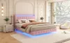 140x200 cm Flachbett mit LED-Ambientelicht, Fernbedienung, Produktbild-Vorschau 5
