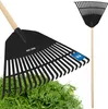 KOTARBAU® Laubrechen Kunststoff 45 cm mit Stiel Laubbesen Produktbild-Vorschau 1