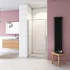 Duschspa 76x185cm Drehtür 5mm ESG Sicherheitsglas Produktbild-Vorschau 2