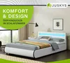 Juskys Polsterbett Sevilla 140 x 200 cm mit Matratze, Produktbild-Vorschau 7