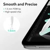 A close-up of a stylus pen tip interacting with a tablet screen, highlighting its precision and features. Podgląd zdjęcia produktu