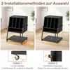 Supporto per giradischi COSTWAY, tavolino per dischi con Anteprima dell’immagine prodotto 4