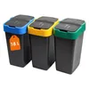 Cestino per rifiuti con coperchio basculante - set di 3 - Anteprima dell’immagine prodotto 3