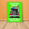 Ruhezeit für LKW-Fahrer Comic Metallschild in 15x20 cm in Produktbild-Vorschau 4