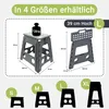 Klapphocker / Tritthocker, 29x22x39 cm, anthrazit-weiß Produktbild-Vorschau 2