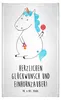 Mr. & Mrs. Panda Handtuch Einhorn Baby - Weiß - Geschenk, Produktbild-Vorschau 1