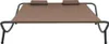 vidaXL Lehátko na slnenie látka hnedá Náhľad obrázku produktu 1