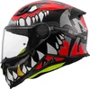 LS2 FF812 KID PUNK Integralhelm M in grau/rot Produktbild-Vorschau 1