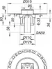 Dallmer Bodenablauf TistoPlan K 10 senkrecht DN50,95x95mm Produktbild-Vorschau 2