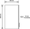 Küchen Hängeschrank 80 cm für das Modell „Omega 240 Schwarz Produktbild-Vorschau 2