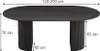 Esstisch Vicco Calero Schwarz 120-200 x 60 cm ausziehbar, Produktbild-Vorschau 2