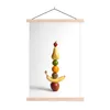 MuchoWow® Textilposter Obst - Turm - Weiß 60x90 cm mit Produktbild-Vorschau 1