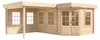 Alpholz 5-Eck Gartenhaus Pepe aus Holz 618x462cm mit 28 mm Produktbild-Vorschau 7