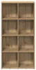 vidaXL Artisan dubová knihovna 66x30x130 cm materiál na Náhled obrázku produktu 4
