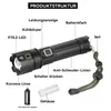 2000 Lumen LED-Taschenlampe, superhelle USB-Taschenlampe, Produktbild-Vorschau 4