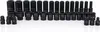 A set of black socket wrenches arranged on a white background. Anteprima dell’immagine prodotto